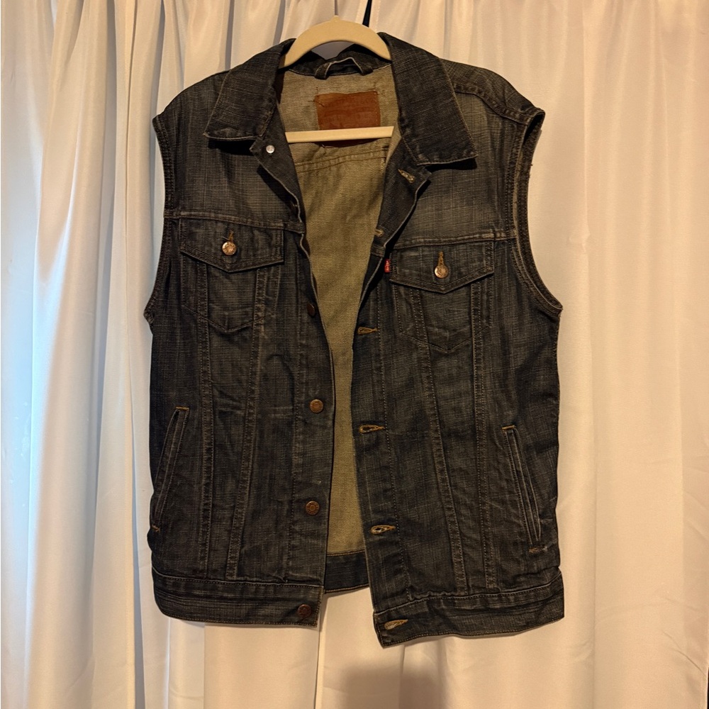 Levi's Dark Blue Denim Vest